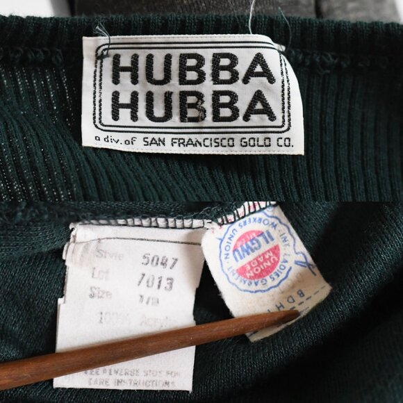 Vintage 1970s XS Green Short Sleeve Maxi Sweater Dress | by Hubba Hubba - Picture 7 of 9